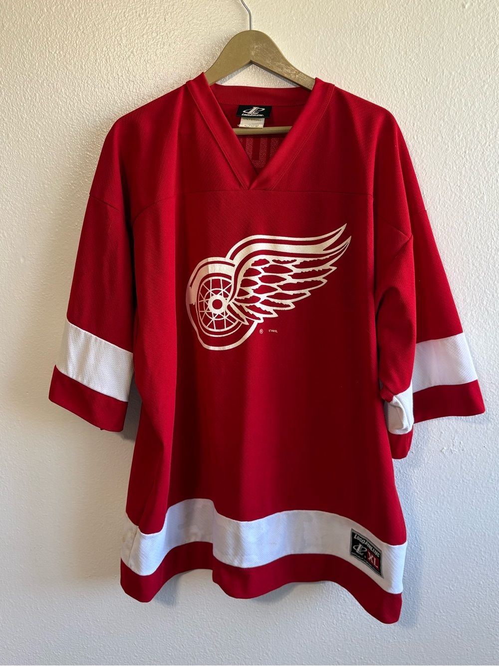 Vintage NHL Sergei Federov 91 Detroit Red Wings Jersey Logo Athletic Flawed
